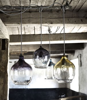 Eclectic Hand Blown Glass Pendant Lights, 2 of 7