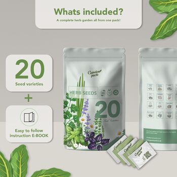 Grow Your Own Herb Garden With 20 Varieties Pouch, 2 of 7
