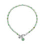 Linear Birthstone Bracelet For May Chrysoprase, thumbnail 2 of 4