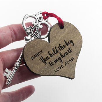 Personalised You Hold The Key To My Heart Keepsake, 4 of 6