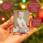 Personalised Photo And Message Christmas Ceramic Magnet, thumbnail 2 of 2