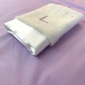 Personalised Cashmere Baby Comfort Blanket With Silk, 12 of 12