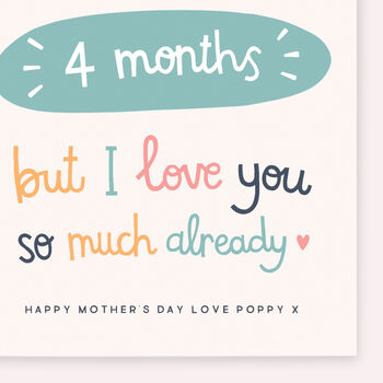 Personalised First Mother's Day Card For New Mum, 4 of 6