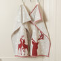 Personalised Country Stag Cotton Table Runner, thumbnail 5 of 5