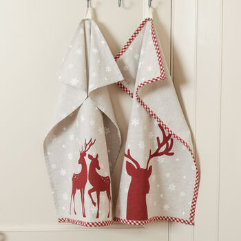 Personalised Country Stag Cotton Table Runner, 5 of 5