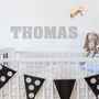 Academy Personalised Name Wall Sticker, thumbnail 1 of 3