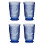 Set Of Four Zamora Blue Highball Tumblers, thumbnail 2 of 5