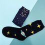 Personalised Space Captain Two Pairs Socks In A Box, thumbnail 5 of 7