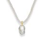 Natural Baroque Pearl Silver Necklace, thumbnail 2 of 4