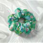 100% Silk Liberty Of London Green Mabelle Scrunchie, thumbnail 1 of 6