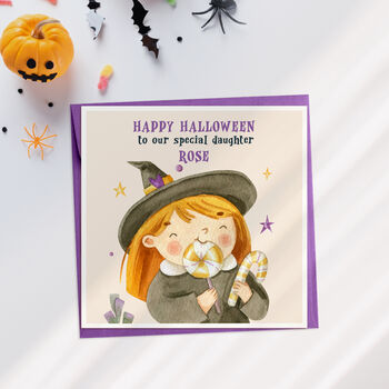 Personalised Happy Halloween Card, 2 of 2