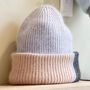 Colour Block Angora Knit Beanie Hat, thumbnail 6 of 12