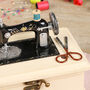 Personalised Vintage Sewing Machine Craft Box, thumbnail 5 of 7
