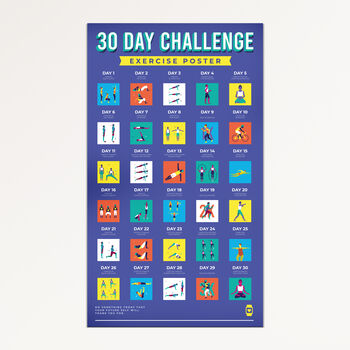 30 Day Challenge Scratch Off Poster, 7 of 12