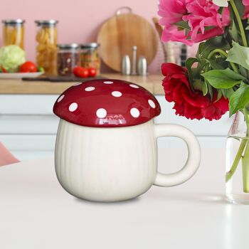 Mushroom Shaped Mug With Lid, 4 of 6