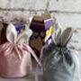 Easter Bunny Luxury Feel Treat Bag Personalised, thumbnail 3 of 3