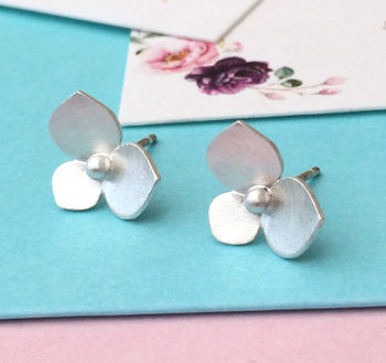 Hydrangea Flower Earrings, 5 of 12