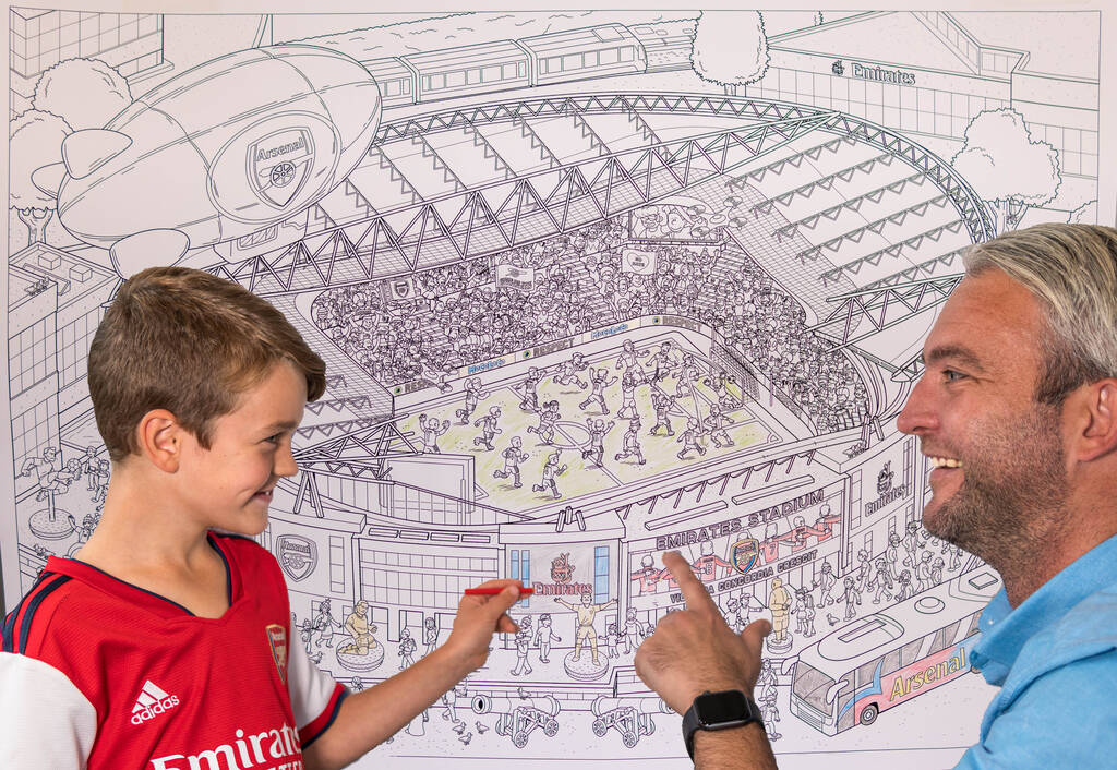 Arsenal Colouring Poster, 1 of 4
