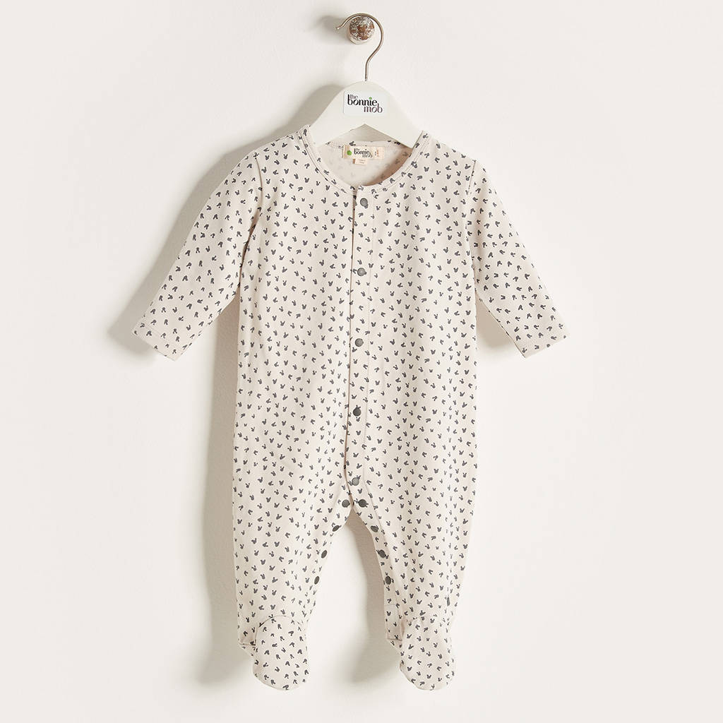 organic baby sleepsuit