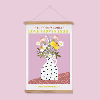Personalised Family Birth Flowers Mother's Day Print, 2 of 9