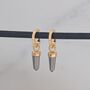 The En Pointe Pyrite Earrings, thumbnail 1 of 8