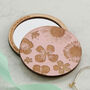 Engraved Flowers Compact Pocket Mirror, thumbnail 7 of 11