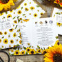 Sunflowers Folded Invitation Suite, thumbnail 6 of 7