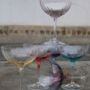 Set Of Six Hand Blown Champagne Saucers, thumbnail 3 of 4