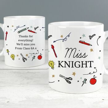 Personalised School Teacher's Mug, 4 of 4