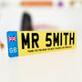 Personalised Teacher Standing Acrylic Number Plate, thumbnail 2 of 2