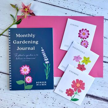 Gardening Journal, A5 Monthly Planner, Seeds, Gift Box, 2 of 9