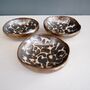 Handmade Gold Leopard Print Ceramic Ring Dish, thumbnail 5 of 7