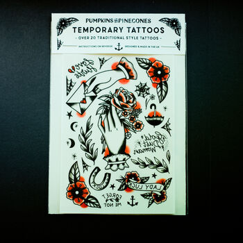 Traditional Old School Style Temporary Tattoos, 2 of 7