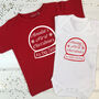 Personalised First Christmas Sibling T Shirt Set, thumbnail 1 of 6