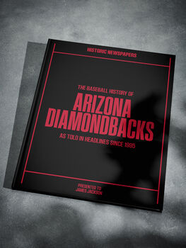 Arizona Diamondbacks Personalised Gift Baseball Newspaper History Book, 8 of 10