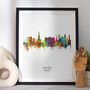 Exeter Skyline Portrait Print And Box Canvas, thumbnail 1 of 5