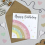 Over The Rainbow Birthday Card Pink, thumbnail 1 of 5