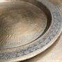 Hand Hammered Aluminuim Trays Three Sizes: 58cm, 42cm And 28cm, thumbnail 6 of 6