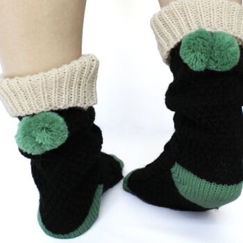 Cosy Pom Pom Socks And Mittens, 5 of 7