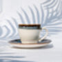 Navy Set Of Six Porcelain Espresso Cup And Saucer, thumbnail 3 of 12