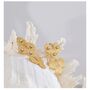 Monaco D’or Gold Crystal Fluted Bezel Flower Gala Drop Gift Earrings, thumbnail 1 of 4