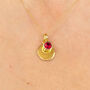 18ct Gold Plated July Birthstone Necklace Set, thumbnail 1 of 10