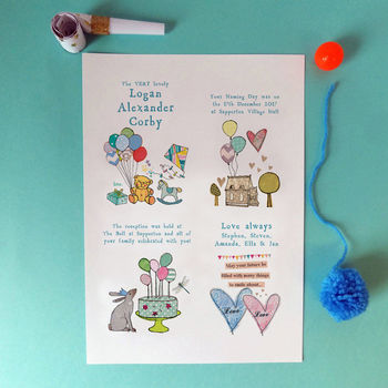 Personalised Christening Story Print, 8 of 9
