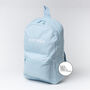 Blue Personalised Name Design Unisex Mini Backpack, thumbnail 5 of 8