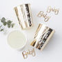 Gold Foiled Oh Baby Baby Shower Party Paper Cups, thumbnail 1 of 3