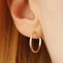 9ct Gold Snake Hoop Earrings, thumbnail 1 of 2