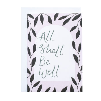 'All Shall Be Well' Encouragement Card, 2 of 2