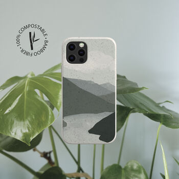 Watercolour Landscape Biodegradable Phone Case, 7 of 12