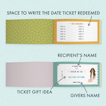 Personalise Book Of Giftable Tickets For Dog Lovers, 2 of 7