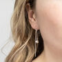 Sterling Silver Round Box And Ball Studs, thumbnail 3 of 4